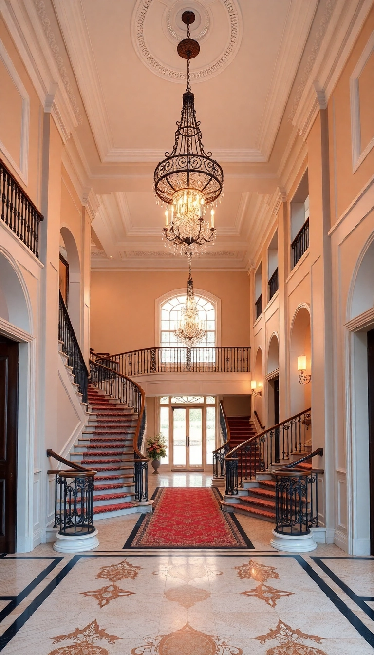 21 Stunning French Style Homes That Will Make You Dream of Paris! - 16. Grand Hallways and Staircases