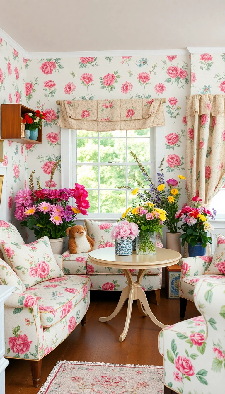 21 Stunning French Style Homes That Will Make You Dream of Paris! - 15. Floral Fantasy