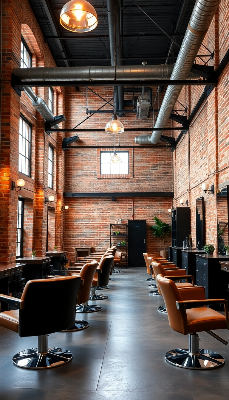 20 Trendy Salon Interior Designs That Are Taking the Industry by Storm! - 3. Industrial Chic