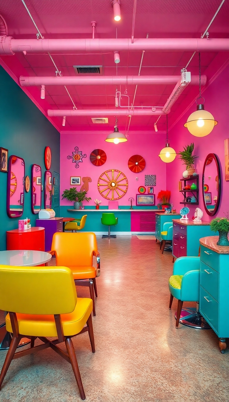 20 Trendy Salon Interior Designs That Are Taking the Industry by Storm! - 5. Retro Glam