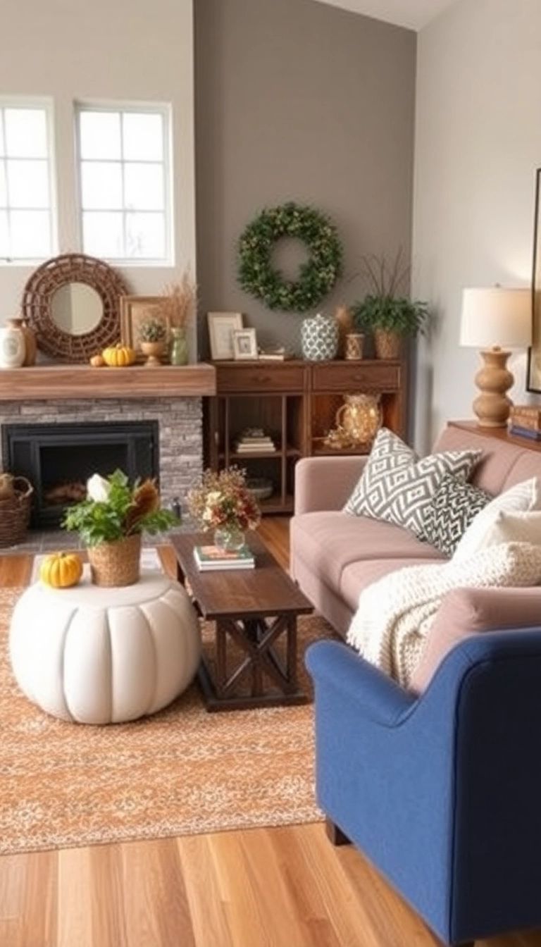 20 Coastal Interior Design Ideas That'll Make You Feel Like You're on Vacation Every Day! - 20. Seasonal Decor Changes