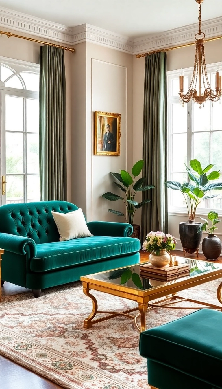 21 Vintage Classic Interior Design Ideas That Will Leave You Breathless! - 1. Opulent Velvet Furniture