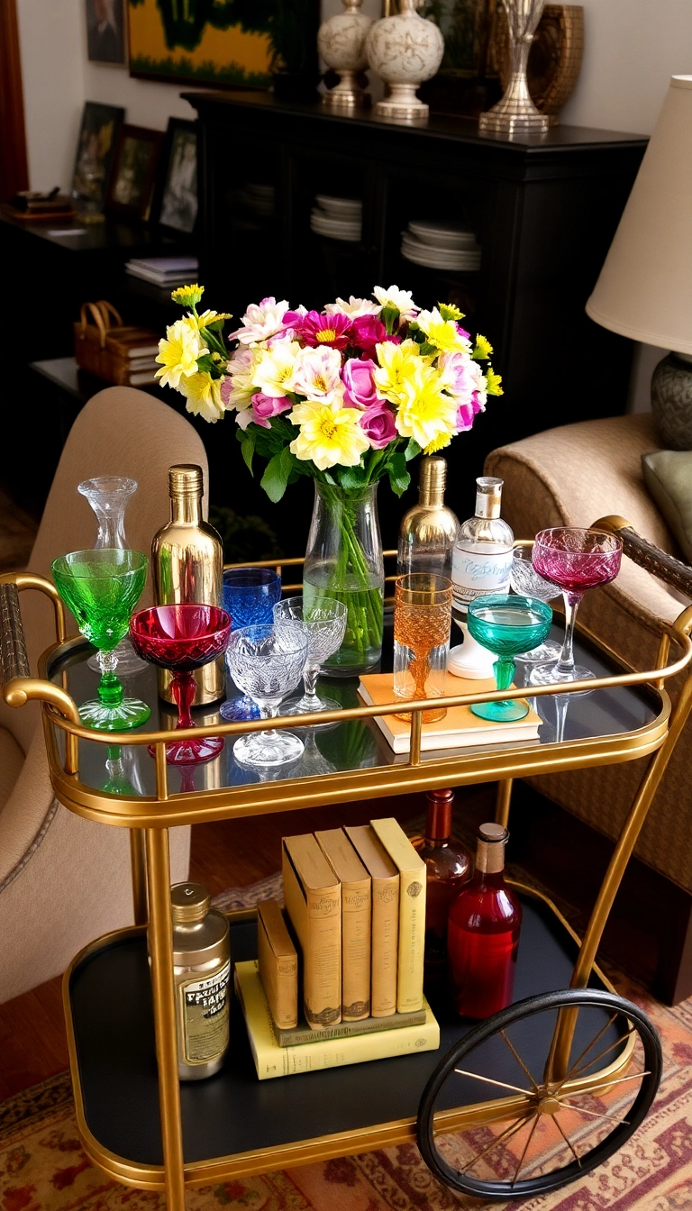 21 Vintage Classic Interior Design Ideas That Will Leave You Breathless! - 14. Vintage Bar Carts