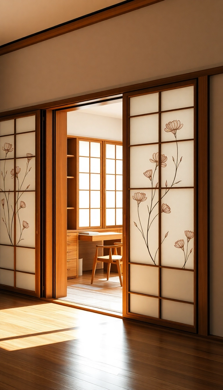 15 Jaw-Dropping Japanese Interior Design Tricks That Will Elevate Your Home Decor Game! - 5. Integrate Sliding Doors