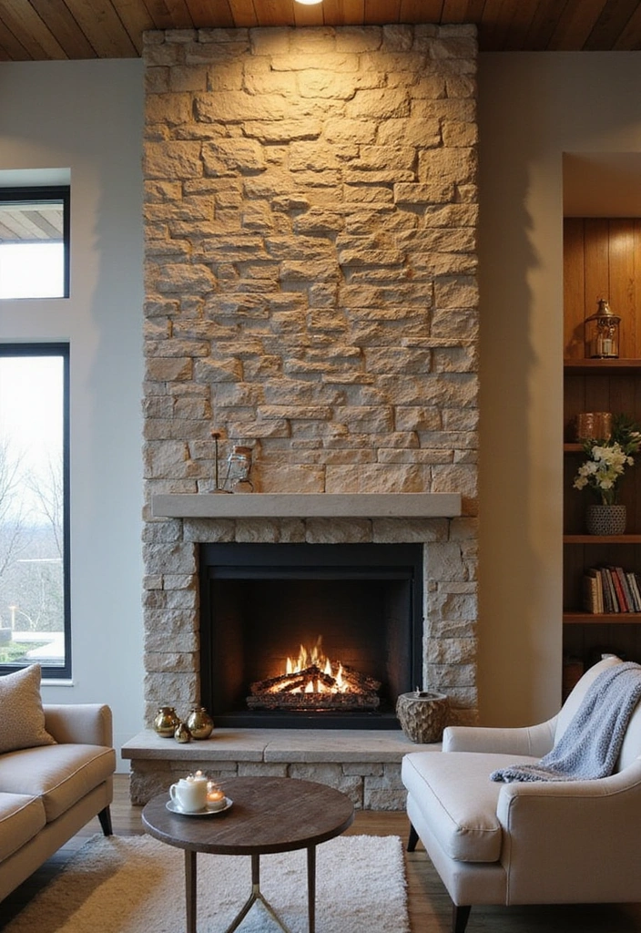 21 Chic Modern Cottage Interiors That'll Inspire You to Redecorate! - 10. Statement Fireplaces
