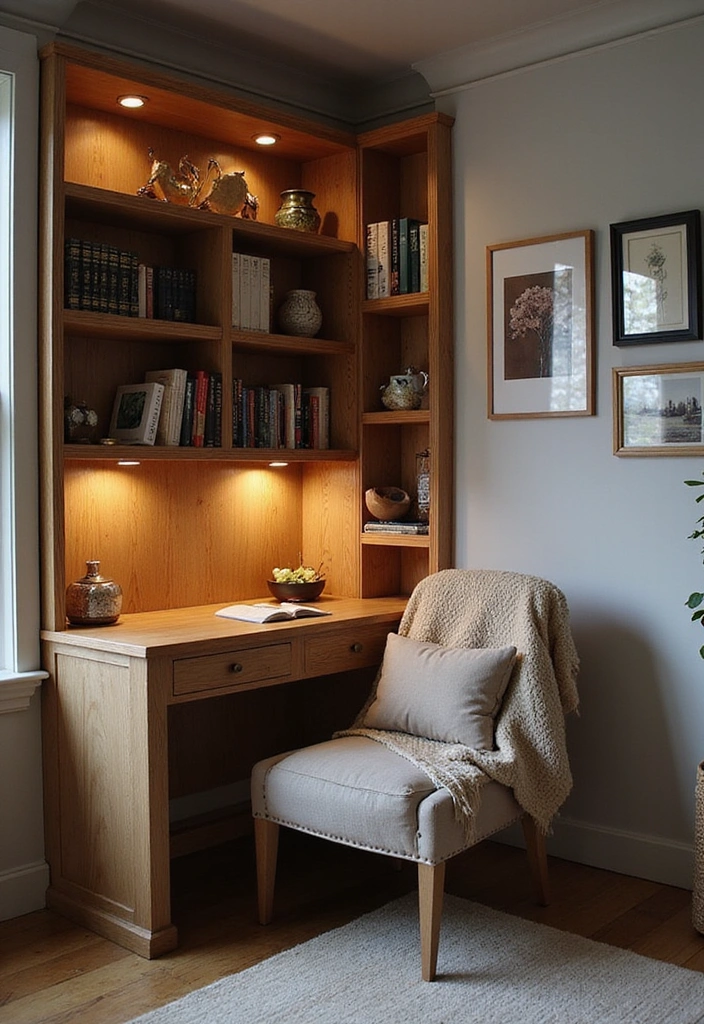 20 Stunning Small Office Interior Designs That'll Inspire Your Next Makeover (You’ll Love #12!) - 2. Cozy Corner Office