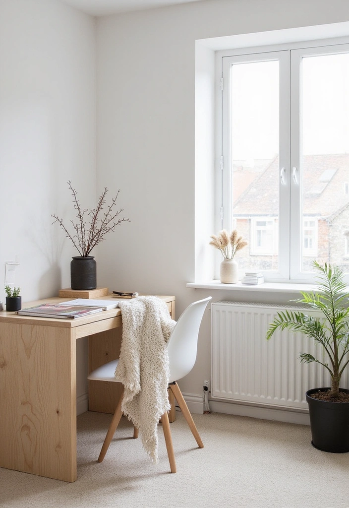 20 Stunning Small Office Interior Designs That'll Inspire Your Next Makeover (You’ll Love #12!) - 6. Scandinavian Simplicity