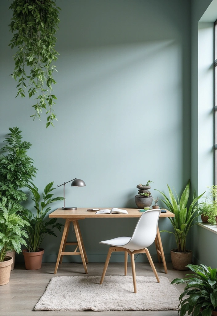 20 Stunning Small Office Interior Designs That'll Inspire Your Next Makeover (You’ll Love #12!) - 18. Zen Workspace
