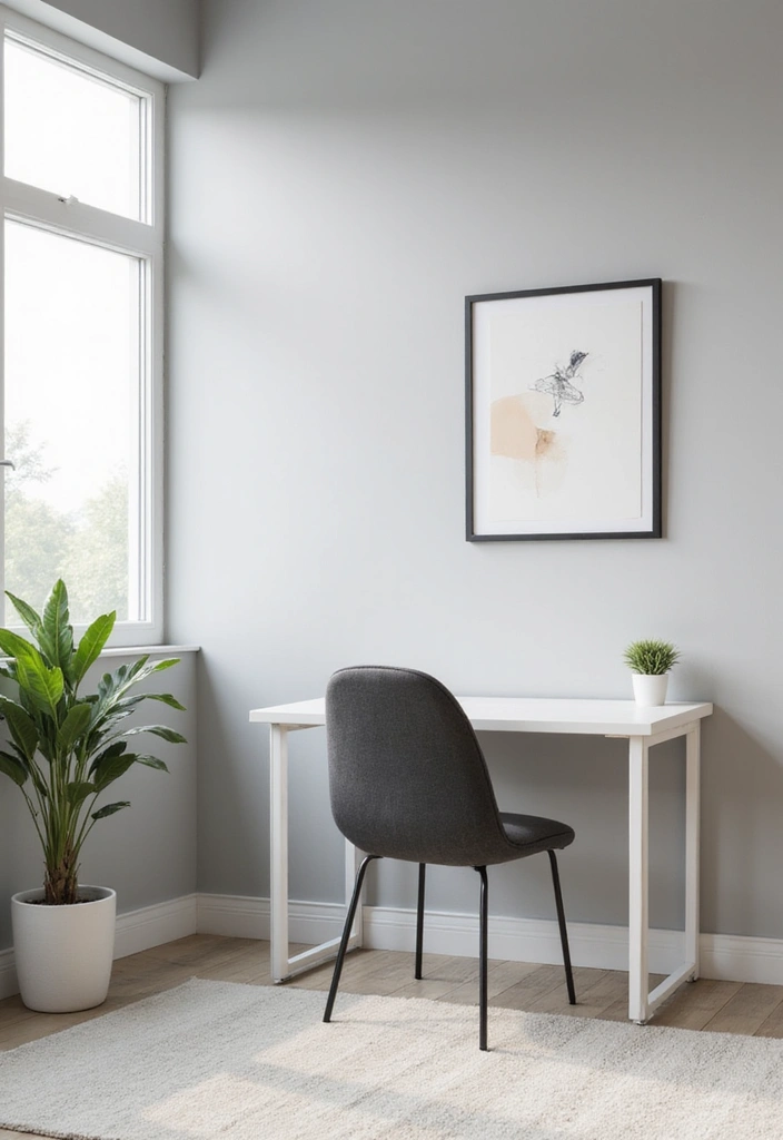 20 Stunning Small Office Interior Designs That'll Inspire Your Next Makeover (You’ll Love #12!) - 1. Minimalist Marvel