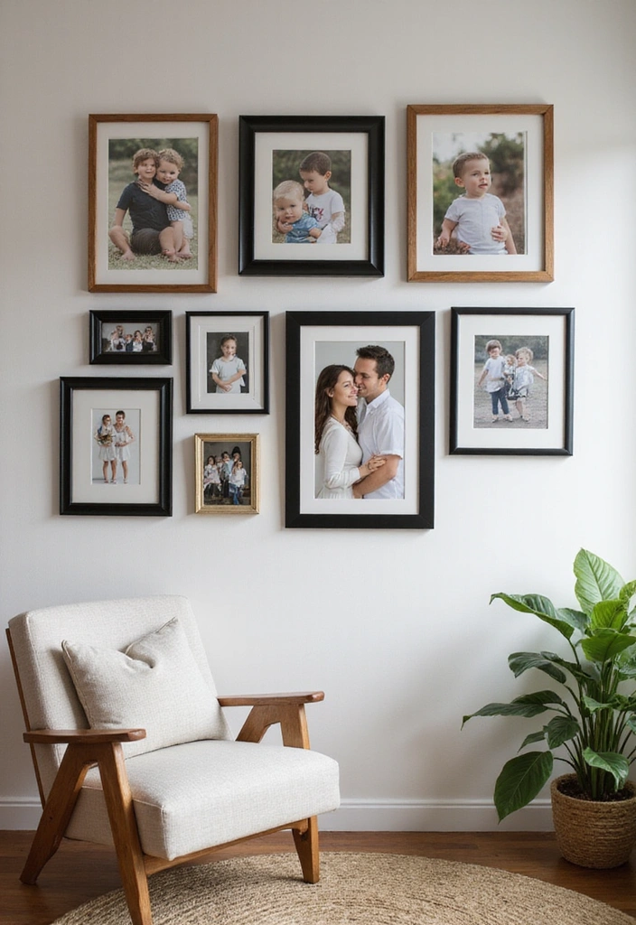 11 Cozy Interior Ideas That Will Make You Want to Snuggle Up Right Now! - 6. Personal Touches with Family Photos