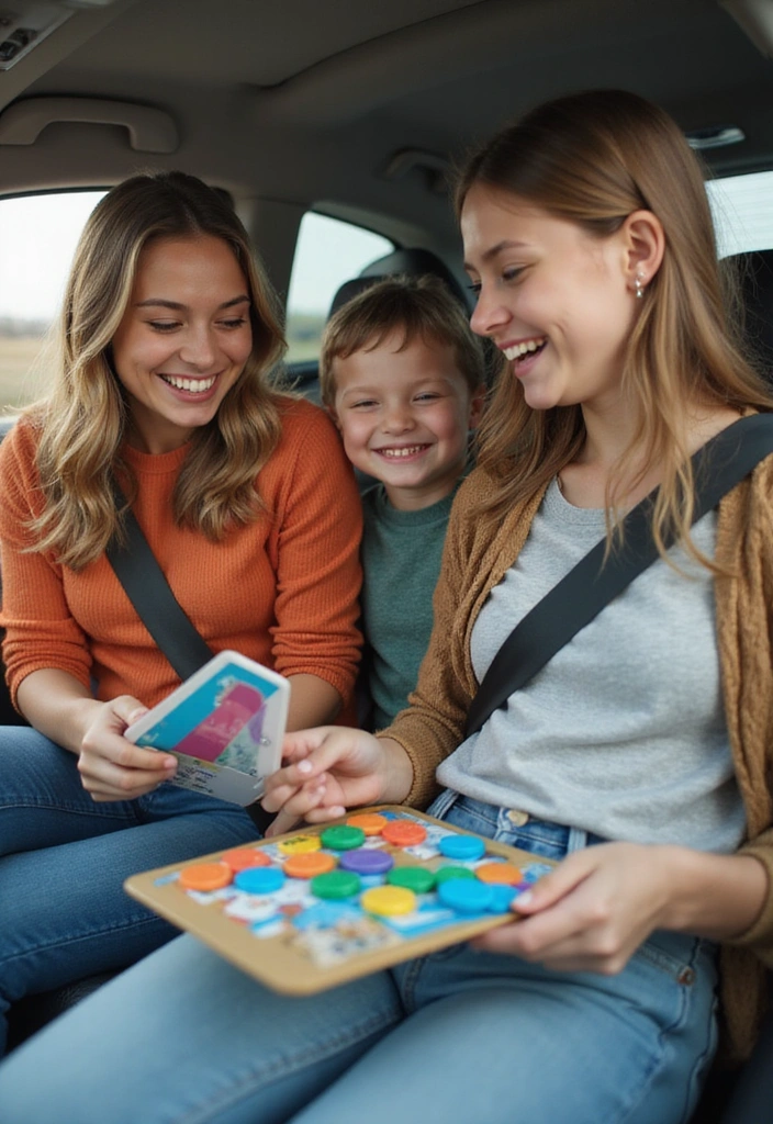 10 Cozy Car Interior Ideas That Will Make Your Road Trips Feel Like Home! - 9. Fun and Functional Travel Games