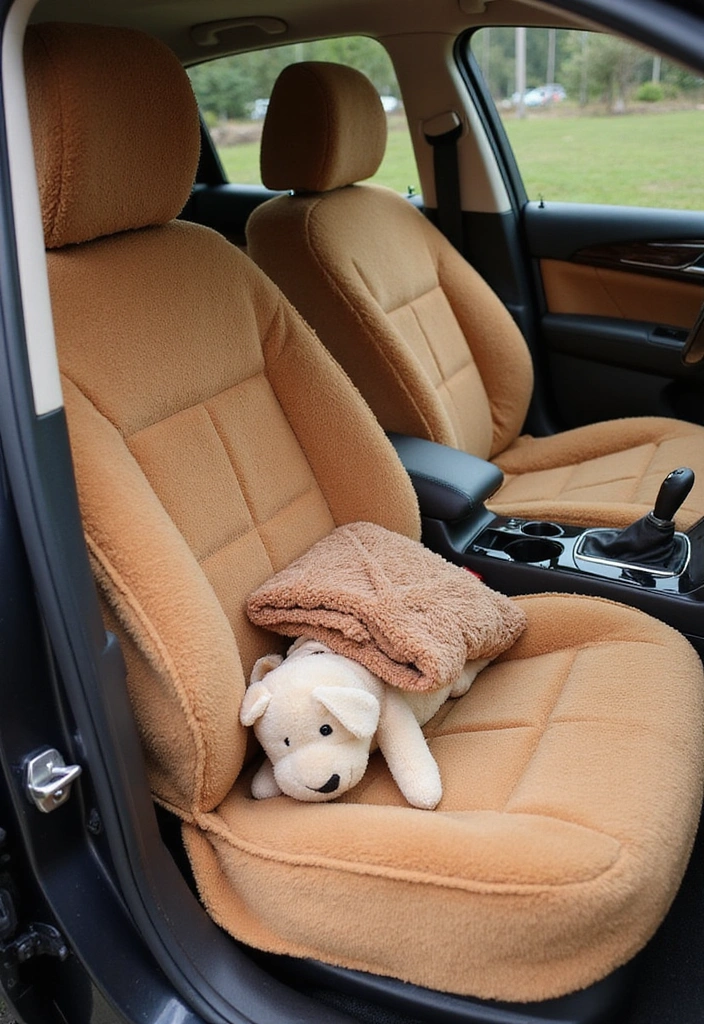 10 Cozy Car Interior Ideas That Will Make Your Road Trips Feel Like Home! - 1. Plush Seat Covers