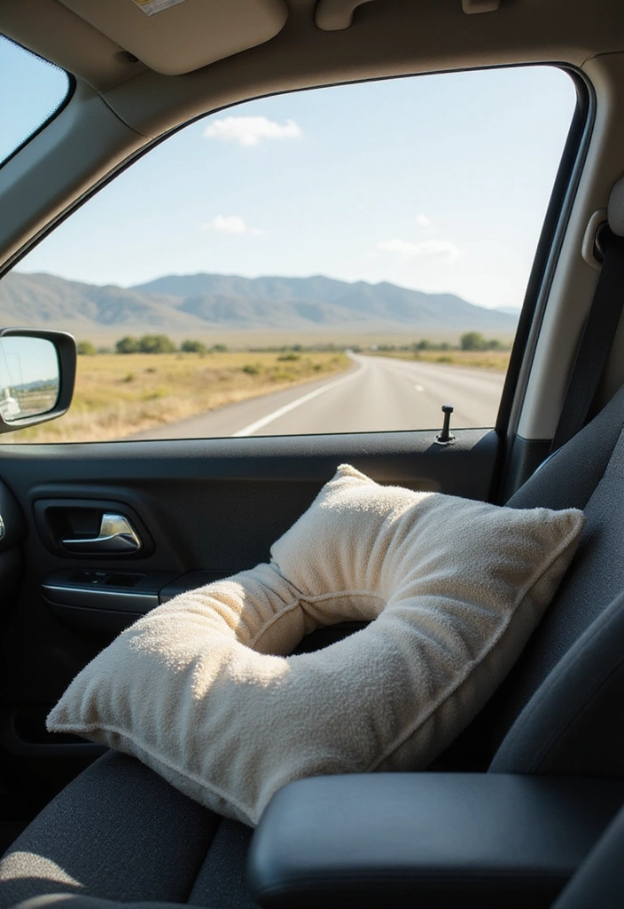 10 Cozy Car Interior Ideas That Will Make Your Road Trips Feel Like Home! - 5. Comfort-Focused Travel Pillows