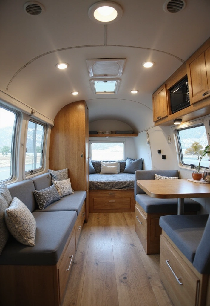 21 Modern Airstream Interior Inspirations That Will Blow Your Mind! - 10. Smart Living