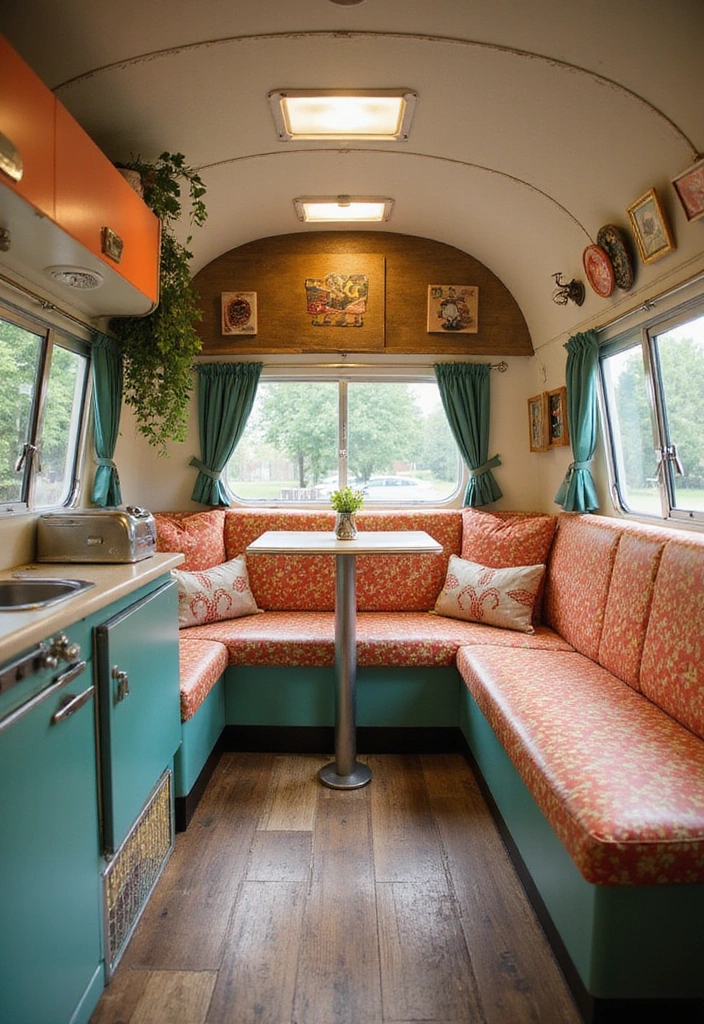 21 Modern Airstream Interior Inspirations That Will Blow Your Mind! - 15. Retro Revival