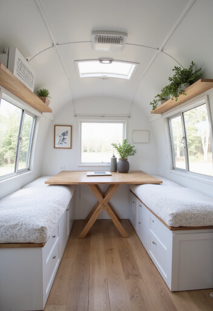 21 Modern Airstream Interior Inspirations That Will Blow Your Mind! - 1. Minimalist Chic