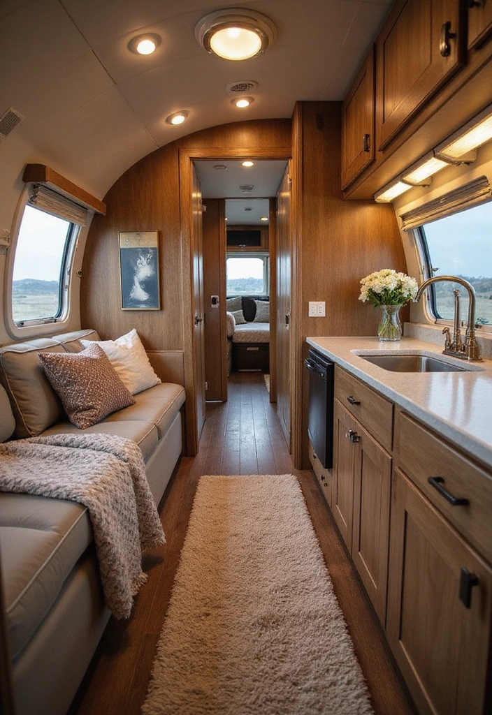 21 Modern Airstream Interior Inspirations That Will Blow Your Mind! - 11. Luxurious Escape