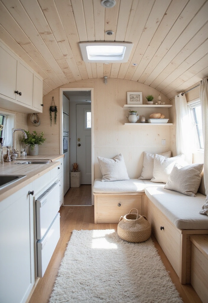 21 Modern Airstream Interior Inspirations That Will Blow Your Mind! - 5. Scandinavian Simplicity