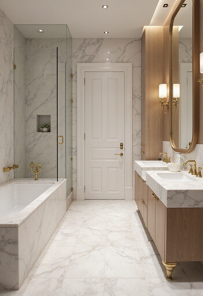 15 Stunning Bathroom Interior Design Ideas That Will Leave You Speechless! - 11. Elegant Marble Accents