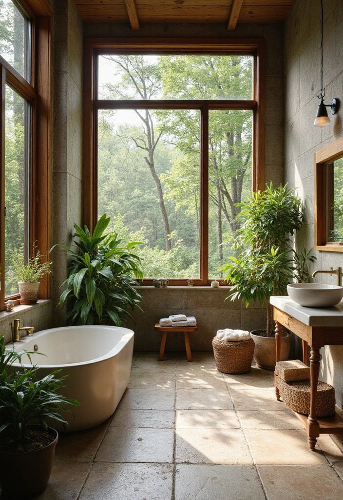 15 Stunning Bathroom Interior Design Ideas That Will Leave You Speechless! - 5. Nature-Inspired Oasis