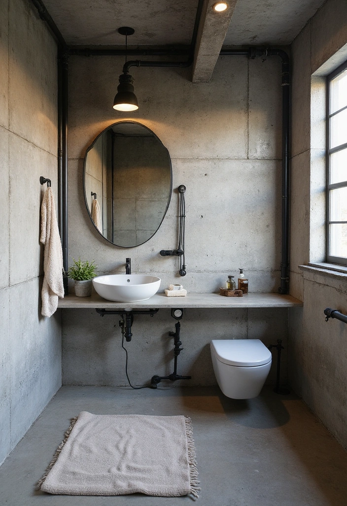 15 Stunning Bathroom Interior Design Ideas That Will Leave You Speechless! - 10. Industrial Chic