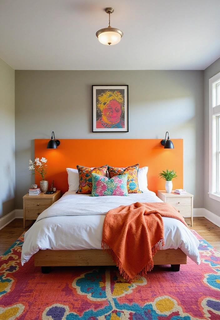 20 Bedroom Interior Design Ideas That Will Transform Your Space Overnight! - 16. Color Pop