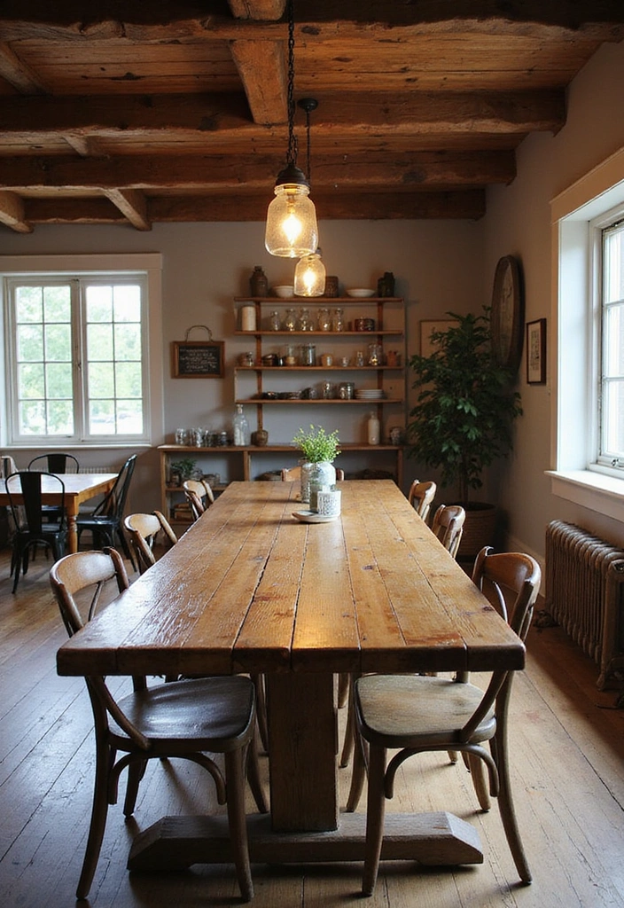 20 Modern and Rustic Cafe Interior Designs That Will Transform Your Space! - 1. Rustic Farmhouse Charm
