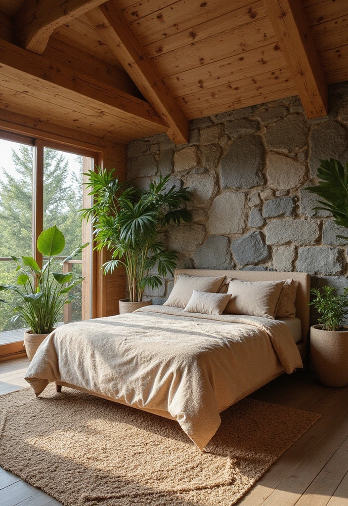 10 Stunning Modern Bedroom Interiors That Will Leave You Breathless! - 8. Nature-Inspired
