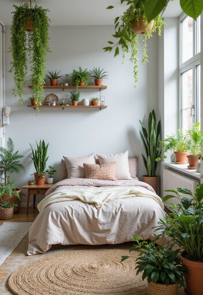 12 Budget-Friendly Interior Design Bedroom Makeovers That Will Blow Your Mind! - 8. Greenery Galore