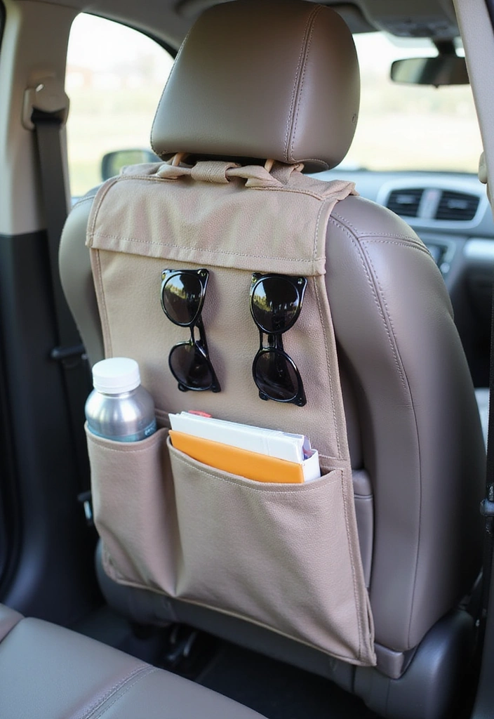 20 Modern Car Decorations for a Chic Interior Vibe (You Won't Want to Leave!) - 5. Minimalistic Seat Organizers
