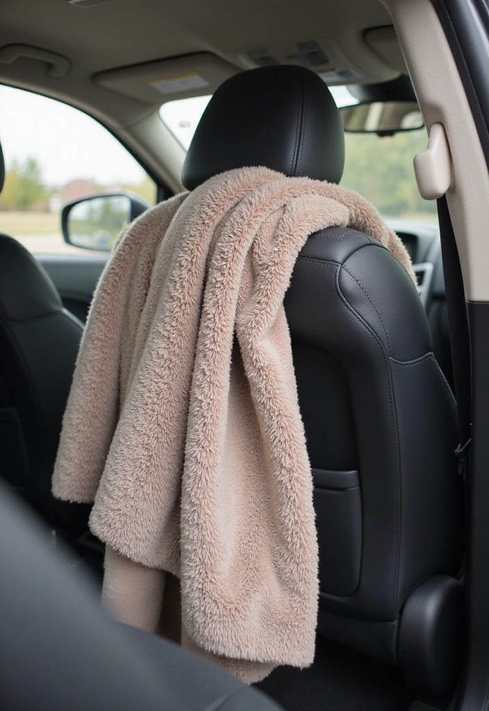 20 Modern Car Decorations for a Chic Interior Vibe (You Won't Want to Leave!) - 9. Cozy Throw Blankets