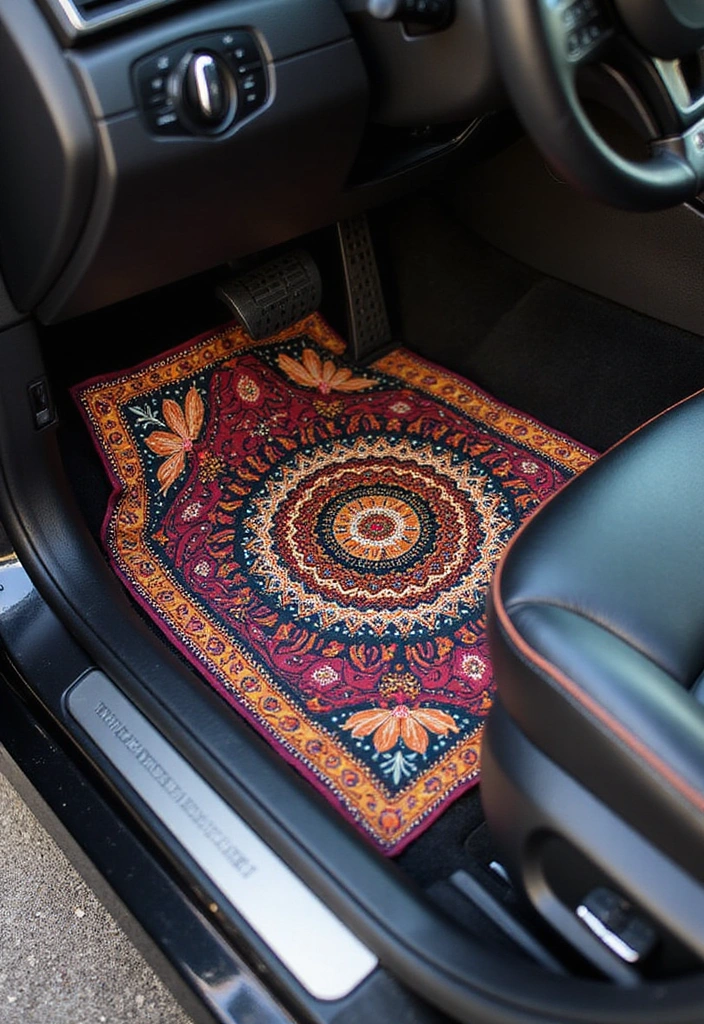 20 Modern Car Decorations for a Chic Interior Vibe (You Won't Want to Leave!) - 6. Trendy Floor Mats