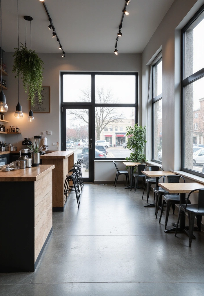 20 Modern and Rustic Cafe Interior Designs That Will Transform Your Space! - 5. Modern Minimalism