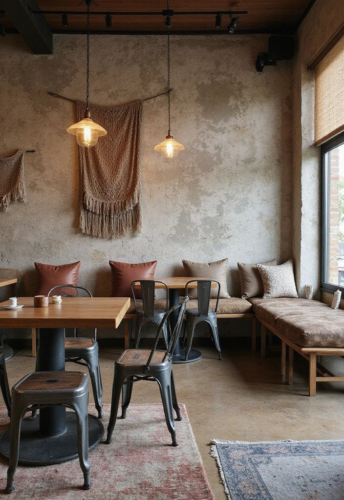 20 Modern and Rustic Cafe Interior Designs That Will Transform Your Space! - 7. Nature-Inspired Oasis