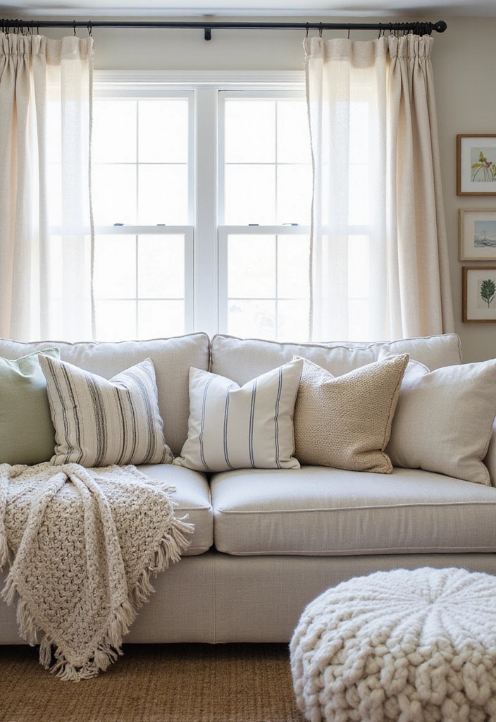 17 Coastal Interior Design Secrets That Will Transform Your Space into a Beach Paradise! - 13. Incorporate Textiles