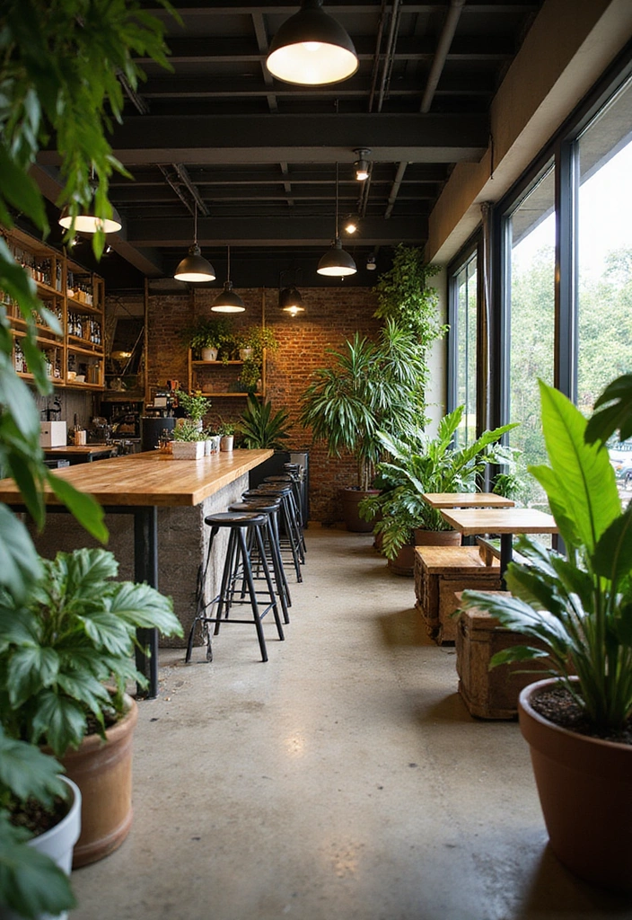 20 Modern and Rustic Cafe Interior Designs That Will Transform Your Space! - 16. Eco-Friendly Designs