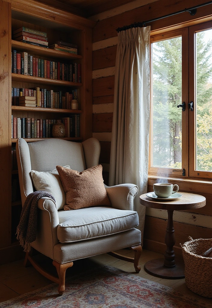 15 Log Home Interiors That'll Make You Want to Move In Immediately! - 4. Cozy Nooks for Relaxation