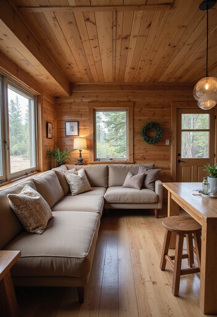 15 Log Home Interiors That'll Make You Want to Move In Immediately! - 14. Multi-functional Spaces