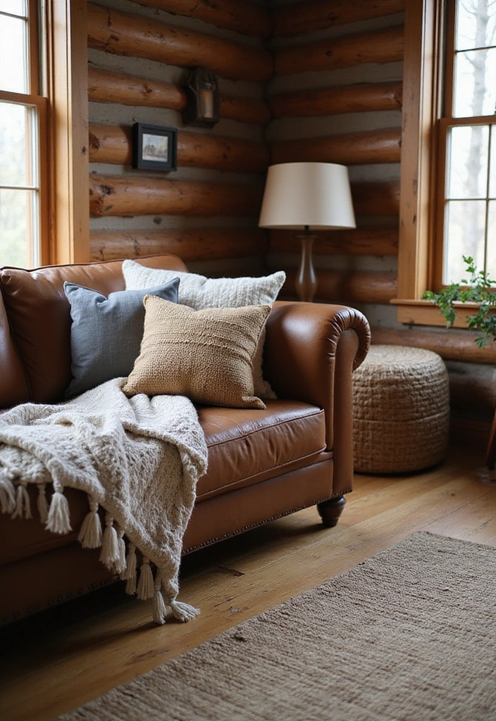 15 Log Home Interiors That'll Make You Want to Move In Immediately! - 8. Layering Textures