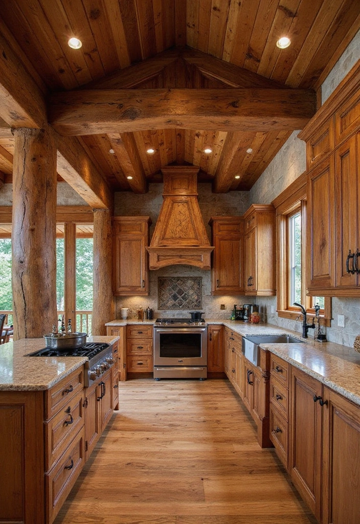15 Log Home Interiors That'll Make You Want to Move In Immediately! - 9. Custom Woodwork