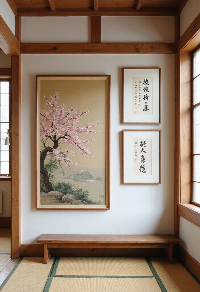 20 Japanese Interior Secrets That Will Transform Your Home into a Zen Oasis! - 13. Japanese Artwork