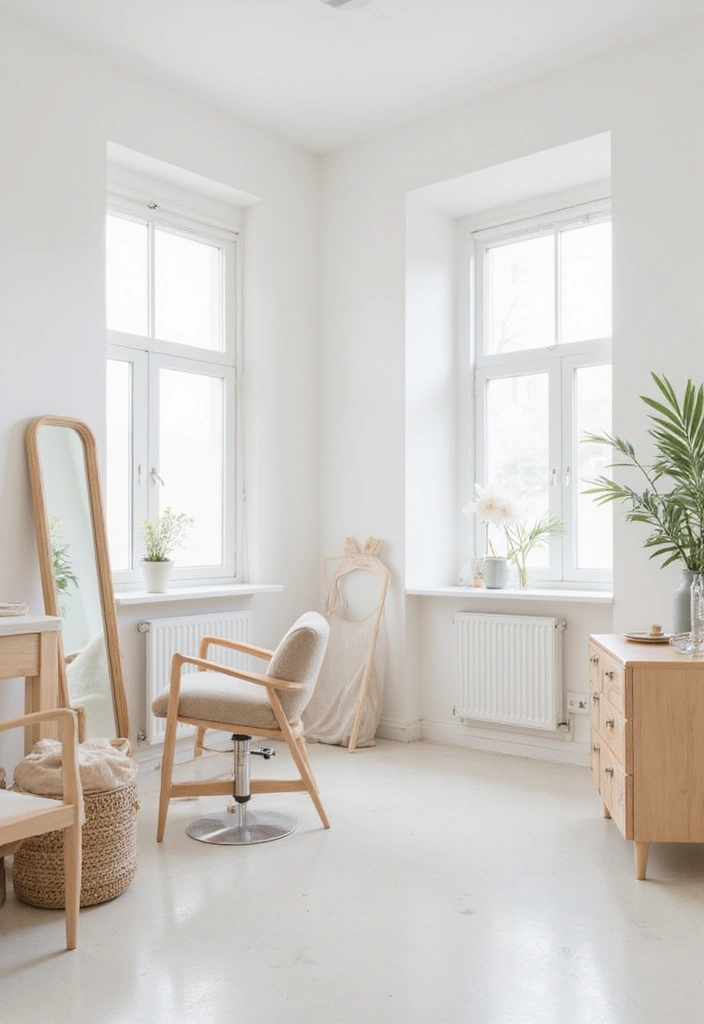 25 Stunning Salon Interior Design Ideas That Will Transform Your Space (You Won't Believe #17!) - 1. Minimalistic Marvel