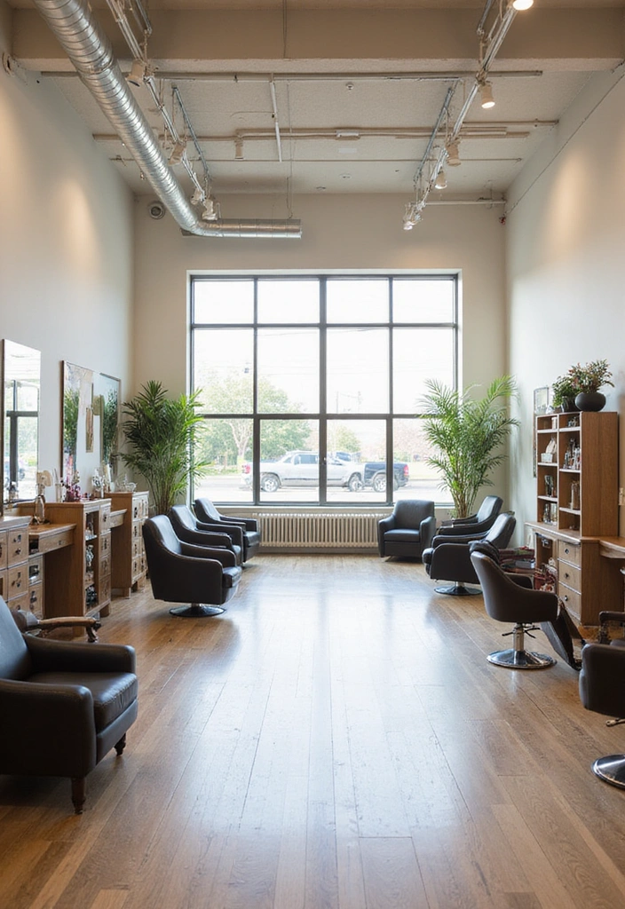 25 Stunning Salon Interior Design Ideas That Will Transform Your Space (You Won't Believe #17!) - 12. Open Concept Layout