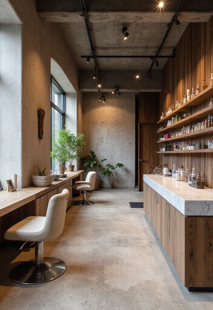 25 Stunning Salon Interior Design Ideas That Will Transform Your Space (You Won't Believe #17!) - 17. Unexpected Textures