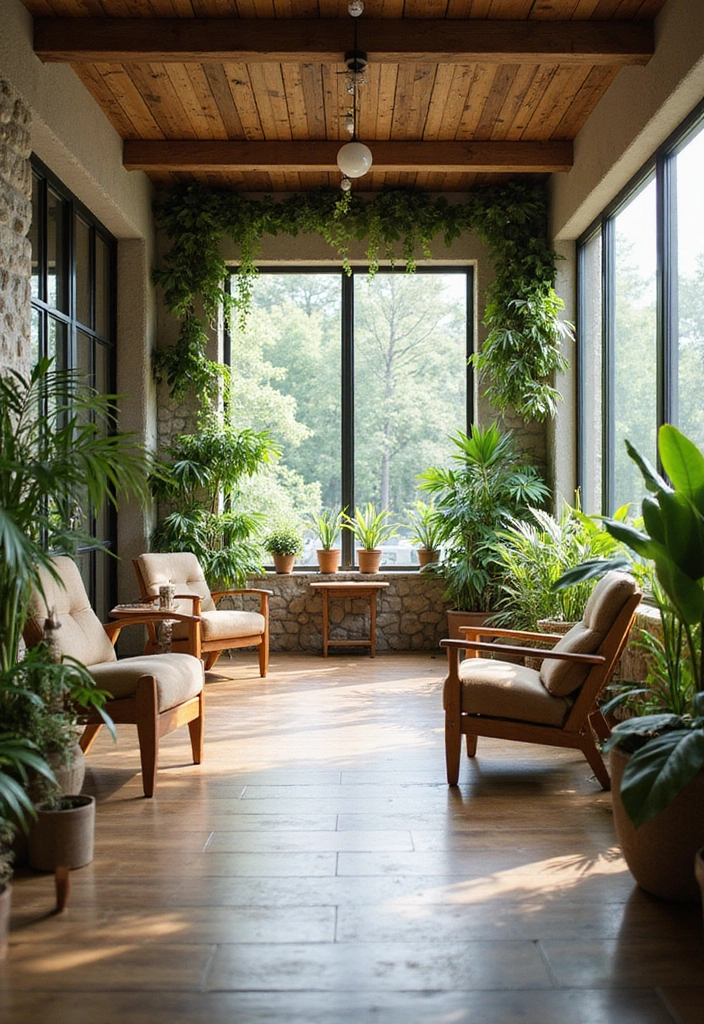 25 Stunning Salon Interior Design Ideas That Will Transform Your Space (You Won't Believe #17!) - 6. Nature-Inspired Design